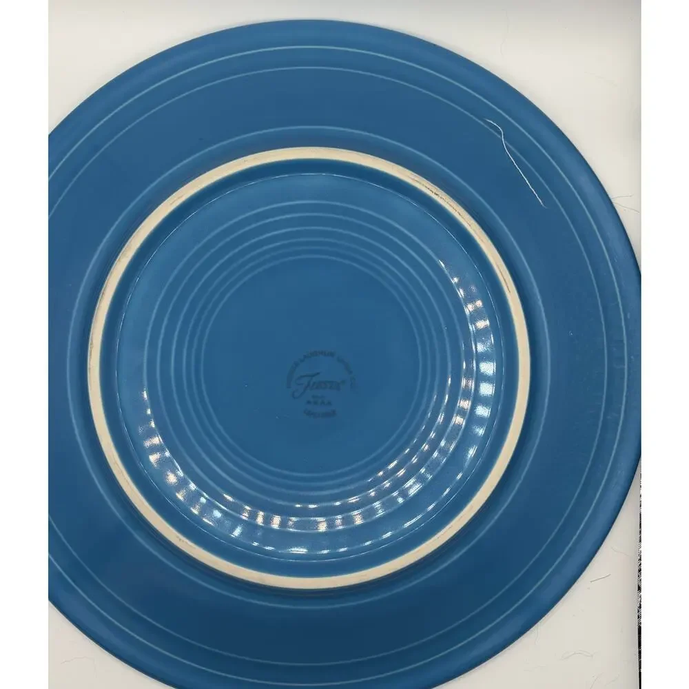 Fiesta Ware Peacock Blue Place Setting Retired